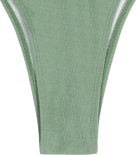 Vista 6 de ZAFUL - Conjunto de bikini de corte alto para mujer, traje de baño sexi