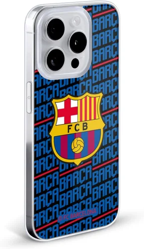 Vista 2 de Head Case Designs Funda de gel suave con licencia oficial del FC Barcelona Barca Crest Patterns [protección de grado militar] compatible con Apple