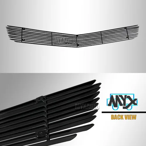 Vista 4 de Se adapta a 2010-2013 Chevy Camaro SS V8 parachoques delantero inferior aluminio cromo Billet rejilla inserción 2011 2012