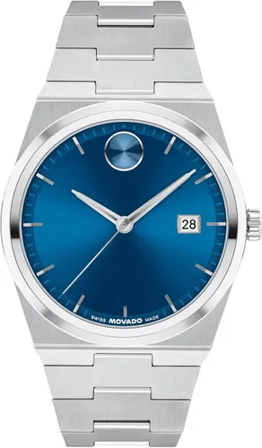 Vista 13 de Movado Bold Quest Men's Sport Watch - Swiss Quartz Movement, Stainless Steel Link Bracelet - 5 ATM Water Resistance - Luxury Fashion Timepiece for