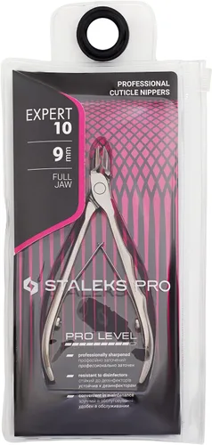 Vista 5 de STALEKS Pinza de cutícula PRO, 0.354 in, afilada a mano Expert 10, fabricada en Europa, Calidad profesional