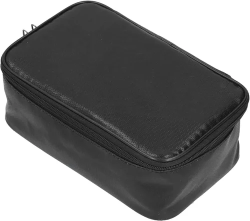 Vista 3 de Bolsa de archivo, bolsa de almacenamiento segura para certificado ignífugo con cerradura para senderismo para viajes para tarjeta para dinero