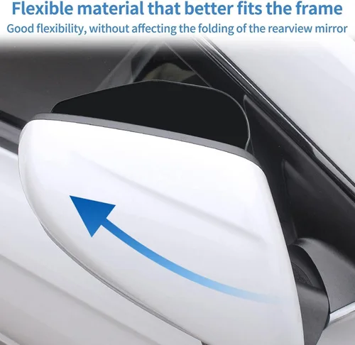 Vista 3 de Espejo retrovisor de coche para Opel Astra Corsa Insignia Astra Antara Meriva Zafira Corsa Vectra Sports, 2 piezas PV-C para espejo trasero
