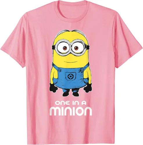 Vista 83 de Despicable Me Camiseta estampada Minions Bob One in A Minion Negro