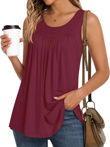 Vista 2 de LONGYUAN - Camisetas sin mangas para mujer