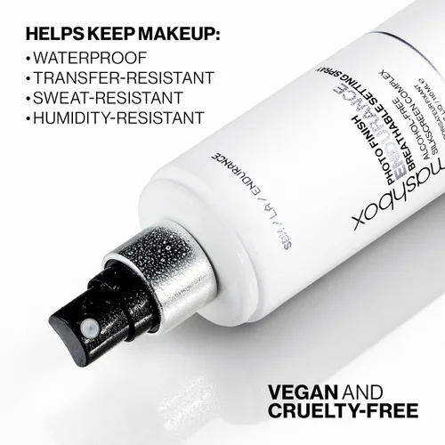 Vista 4 de Smashbox Photo Finish Endurance Breathable Setting Spray Lightweight, Long-Lasting, Hydrating Setting Spray Locks in Makeup + Breathable Barrier