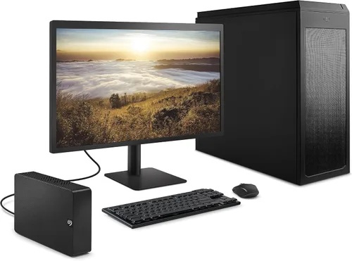 Vista 8 de Seagate Expansion Desktop 10TB, disco duro externo, USB 3.0, servicios de rescate de datos (STKP10000400)