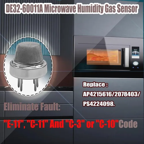 Vista 2 de Reemplazo DE32-60013A para Samsung DE32-60011A Sensor de Humedad de Gas de Microondas Reparación "E-11", "C-11" y "C-3" Códigos de falla compatibles