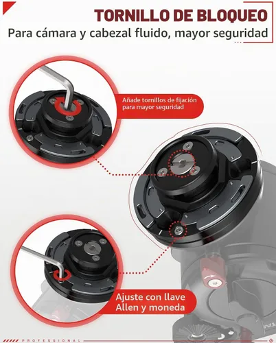 Vista 5 de IFOOTAGE Placa de liberación rápida para cámara Seastar Q1S