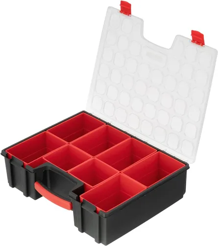 Vista 9 de INTERTOOL Organizador de Ferretería con 7 Contenedores Removibles Profundos - Caja de Herramientas de Almacenamiento de Piezas Pequeñas