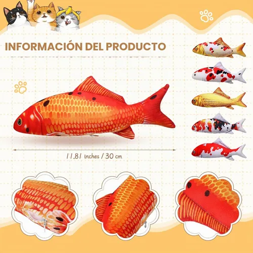 Vista 2 de Barydat - 6 almohadas de peluche de 12 pulgadas para gatos, diseño clásico