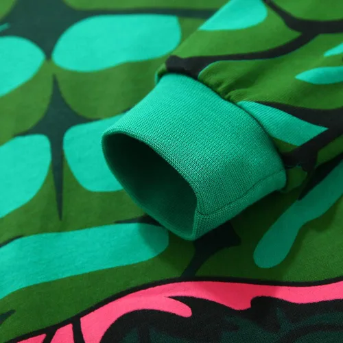 Vista 5 de N'aix Conjunto de pijama de superhéroe para niños pequeños, ropa de dormir de algodón 2-7T