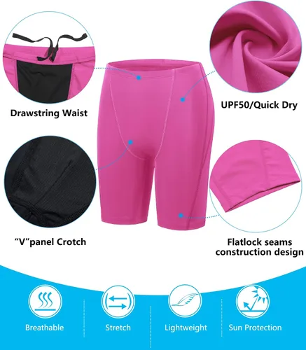 Vista 20 de Traje de baño deportivo competitivo para hombre, traje de entrenamiento de resistencia de carreras, pantalones cortos de natación de secado rápido
