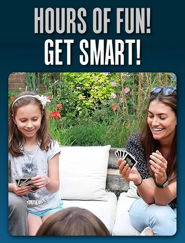 Vista 3 de SMART CARDS Animales Juego de cartas 7 juegos en 1 Snap, Rummy, pares y más Juego educativo de viaje A partir de 5 años, 1-8 jugadores
