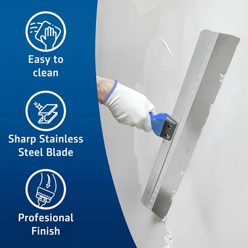 Vista 9 de Cuchilla para Encintado Profesional de 18" Hoja de Acero Inoxidable Premium con Agarre Suave La Mejor Herramienta de Encintado para Paneles