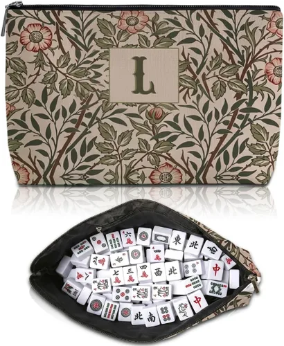 Vista 46 de Blue Leaves Bolsa de cosméticos para lápices, regalos con cremallera impermeable, A Cosmetic Present with Zipper Waterproof, Gifts for Custom