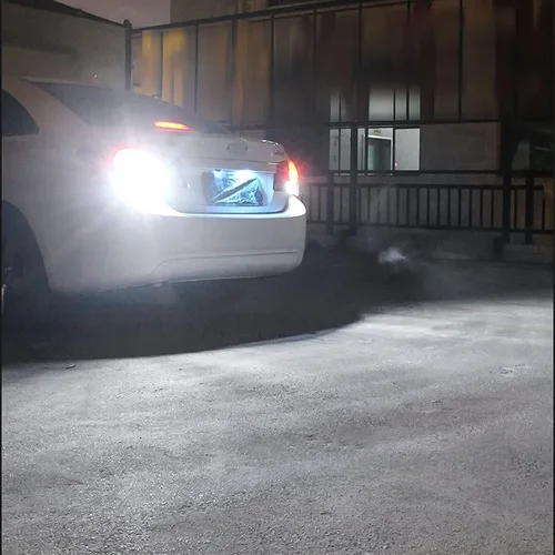 Vista 9 de Xotic Tech - 2 bombillas LED estroboscópicas de retroceso T15 921 Canbus sin errores, xenón 6000 K