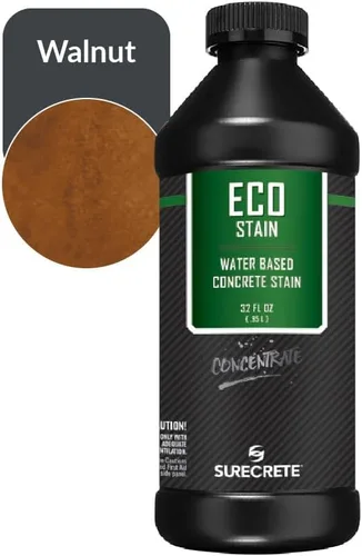 Vista 28 de Surecrete Eco Stain - Tinte a base de agua para hormigón, probador de 4 onzas, nogal