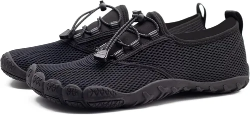 Vista 2 de Teemie Zapatos de agua para hombre y mujer, de secado rápido, zapatos deportivos para surf, kayak, caminar, senderismo