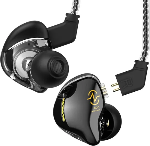 Vista 8 de Auriculares CCZ USB C Intrauriculares Monitor con Cable Tipo C con Micrófono, 1DD HiFi Bajo Inmersivo, para Samsung S23 FE S22/ iPhone 15 Negro