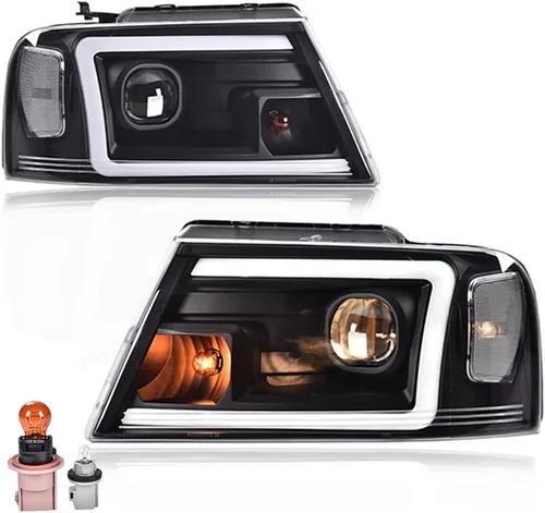Vista 12 de Conjunto de faros LED PIT66 para Ford F150 Bronco 1992-1996