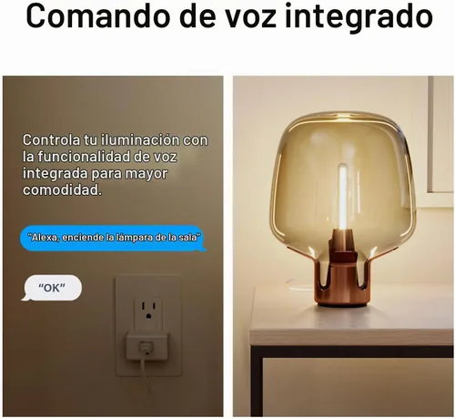 Vista 5 de Legrand Radiant® Enchufe inteligente Wi-Fi Matter requiere Hub Matter 15A, configuración fácil, compatibilidad mejorada con Apple HomeKit, Google
