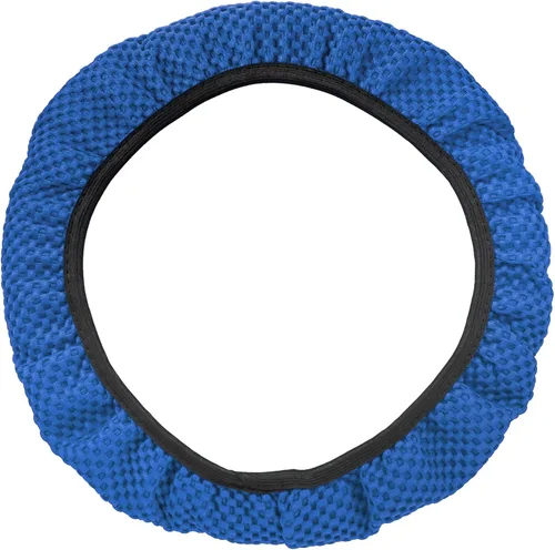 Vista 10 de X AUTOHAUX Funda universal elástica extensible para volante, antideslizante, transpirable, microfibra de seda de hielo, protector de volante