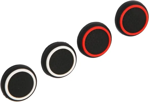 Vista 8 de 4 tapas de joystick con agarres de pulgar, funda de silicona antideslizante para Steam Deck y ROG Ally