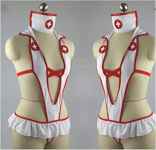 Vista 5 de XinYiQu Conjunto de lencería sexy para mujer, conjunto de ropa interior de una pieza, para uniforme