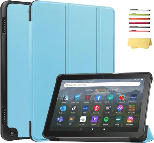 Vista 86 de Funda para Amazon Kindle Fire HD 8 y Fire HD 8 Plus (12ª/10ª generación, versión 2024/2022/2020) de 8 pulgadas, UUcovers con soporte triple