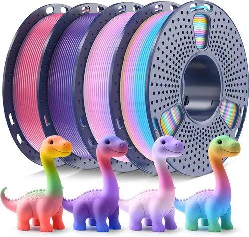 Vista 25 de SUNLU PLA+ 2.0 Filamento 0.07 in, paquete de carrete de 2.2 lbs, filamento de impresora 3D Pla Bundle-1kgx4-2230179