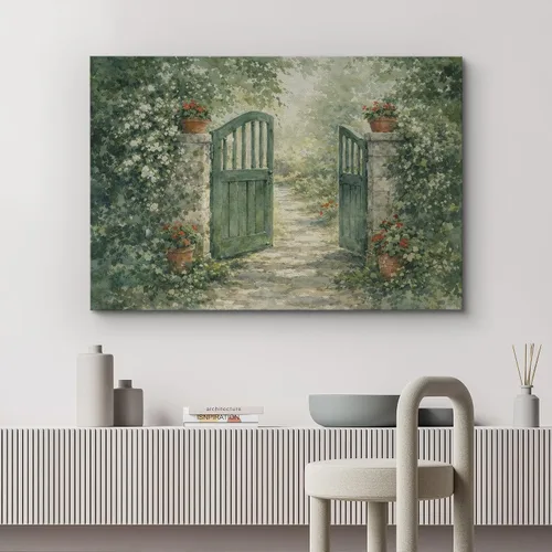 Vista 91 de wall26 Prado con álamos por Claude Monet - Arte moderno impresionista, arte en lienzo para el hogar, 12 x 18 pulgadas