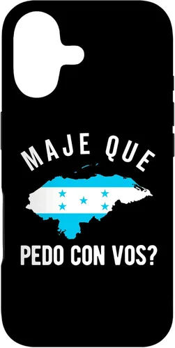 Vista 31 de Funda para iPhone 16 Bandera de Honduras Catracho Camiseta hondureña Maje Que Pedo?