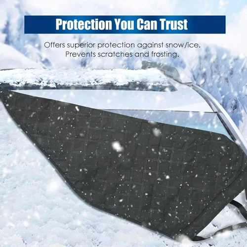 Vista 6 de IC ICLOVER Cubierta Trasera para Parabrisas de SUV, Protección de 4 Capas, Cubreventanas Traseros para Nieve, Protector para Reducir el Raspado