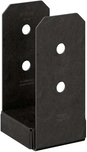Vista 15 de Simpson Strong-Tie APLH24R Outdoor Accents ZMAX, colgador de vigas de luz negra para 2x4 áspero (paquete de 12)