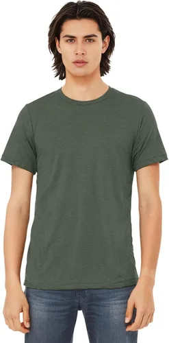 Vista 16 de Bella Canvas 3413c para hombre (1) Triblend verde + (1) Triblend rojo