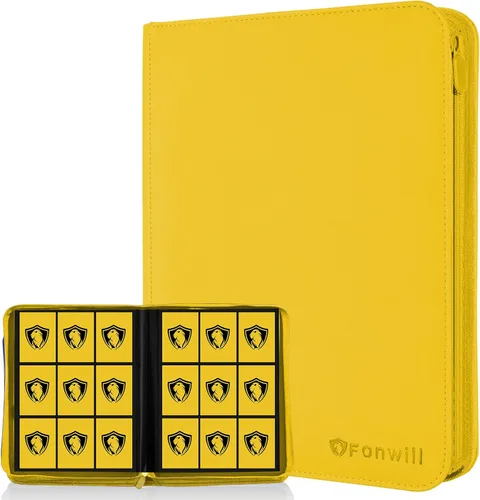 Vista 9 de Carpeta de tarjetas coleccionables de 9 bolsillos, libro de tarjetas premium para 360 tarjetas, álbum de tarjetas resistente para tarjetas