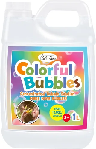 Vista 11 de Solución concentrada de burbujas Lulu Home, repuesto de 1 L/33.8 onzas para máquinas de burbujas, varitas gigantes y sopladores - hasta 2.5 galones
