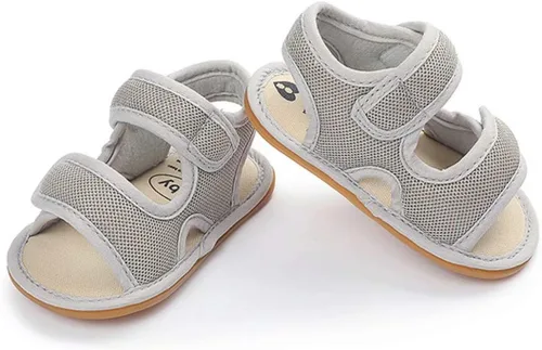 Vista 5 de Sandalias de bebé para niños y niñas premium transpirable antideslizante suela de goma infantil verano al aire libre zapatos para niños primeros