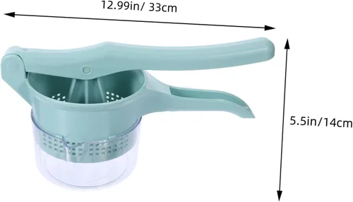 Vista 6 de Hemoton Exprimidor de verduras con exprimidor de verduras Cojines para sala de estar Exprimidor manual de ensalada fructífera Secador de frutas