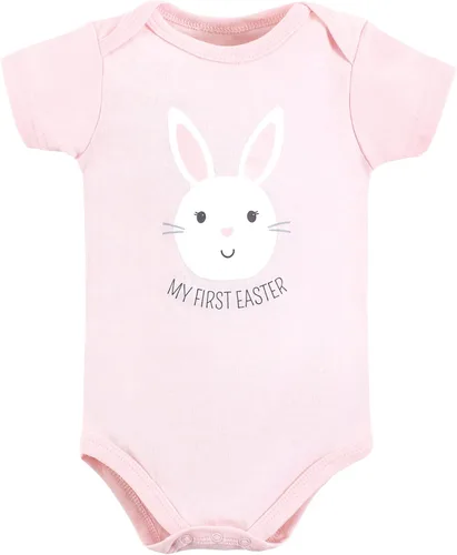 Vista 336 de Hudson Baby baby-girls Cotton Bodysuits 3-pack