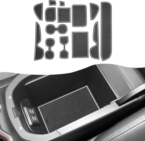 Vista 43 de SXCY Alfombrillas con ranura para puerta Toyota RAV4 2025 para Toyota RAV4 2019-2024 2025, accesorios para portavasos y portavasos 2024 2025 RAV4