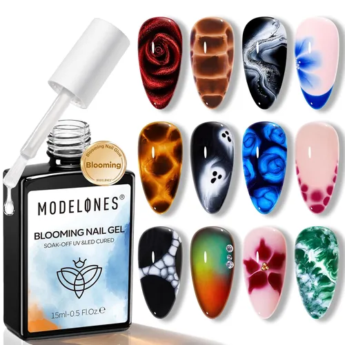 Vista 26 de Modelones X - Juego de pegamento de gel para uñas y capa base superior de A-transparente-3