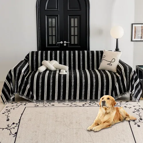 Vista 27 de HAOMAIJIA Funda de sofá antideslizante para sofá de 2 cojines, fundas de sofá seccionales lavables para perros y mascotas, protector de muebles
