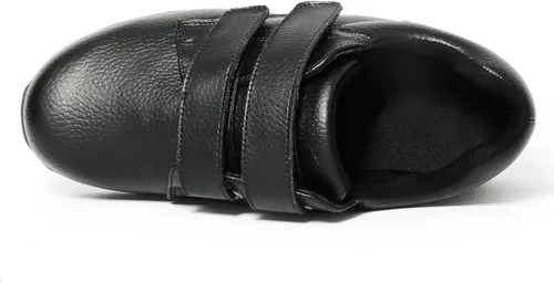 Vista 2 de YOJANEO Zapatos para diabéticos para hombres, zapatos de vestir de ancho ancho ajustable, zapatos de velcro para diabéticos, edema para fascitis