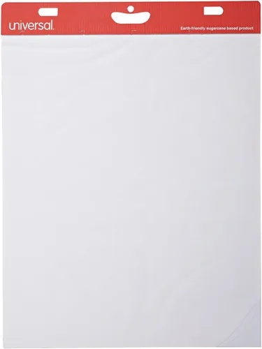 Vista 7 de Universal 35603 Almohadillas de caballete autoadhesivas, sin rayas, 25 x 30, color blanco, 30 hojas (caja de 2 almohadillas)