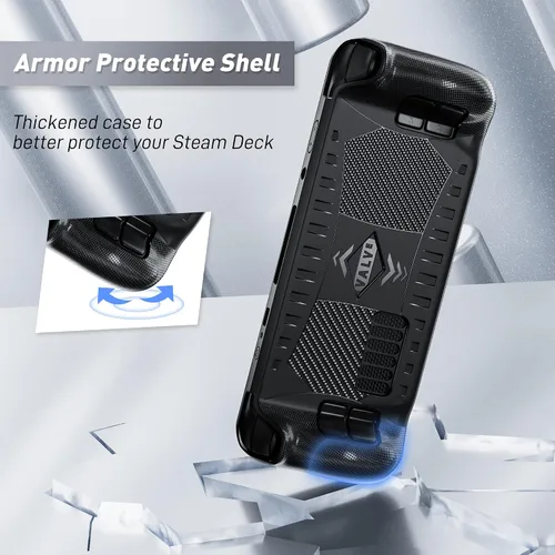 Vista 6 de FANPL Funda de TPU para cubierta de vapor cubierta protectora compatible con consola de cubierta de vapor de válvula accesorios de juego con 2