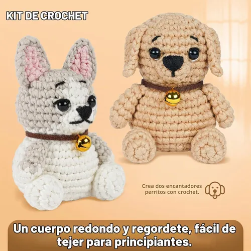 Vista 2 de MOREJMTT Kit de ganchillo para principiantes, aprende a tejer, incluye hilo suave fácil de tejer, tutorial en video paso a paso, gancho, regalo
