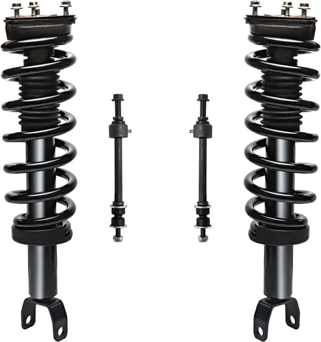 Vista 25 de Detroit Axle - Kit de 4 piezas RWD Puntales Delanteros Barras Estabilizadoras para Ford F-150 2021 2022 2023 2024, 2 Puntales con Resorte Helicoidal