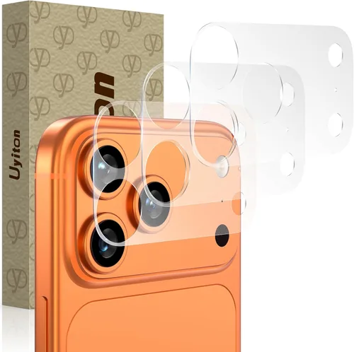 Vista 2 de Uyiton Paquete de 3 protectores de meseta de cámara para iPhone 18/17